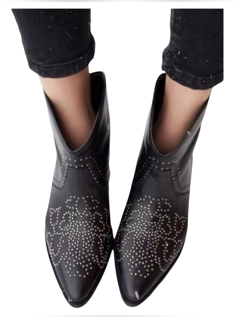 Isabel Marant Black Leather Ankle Boots - Picture 3 of 7